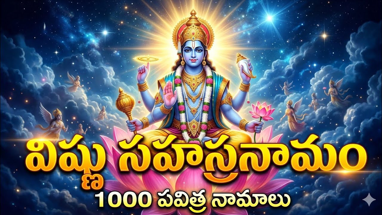 ✨️Vishnu Sahasranamam | ఉగాది రోజు తప్పకుండ వినండి | జీవితంలో అద్భుత మార్పు తీసుకువచ్చే నామాలు🙏