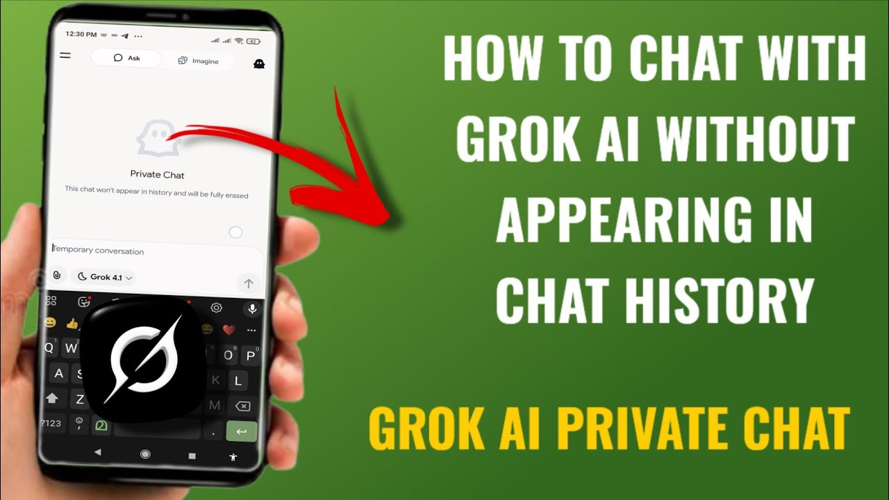 How to Use Grok AI Private Chat | Chat Without Appearing in Search History | English