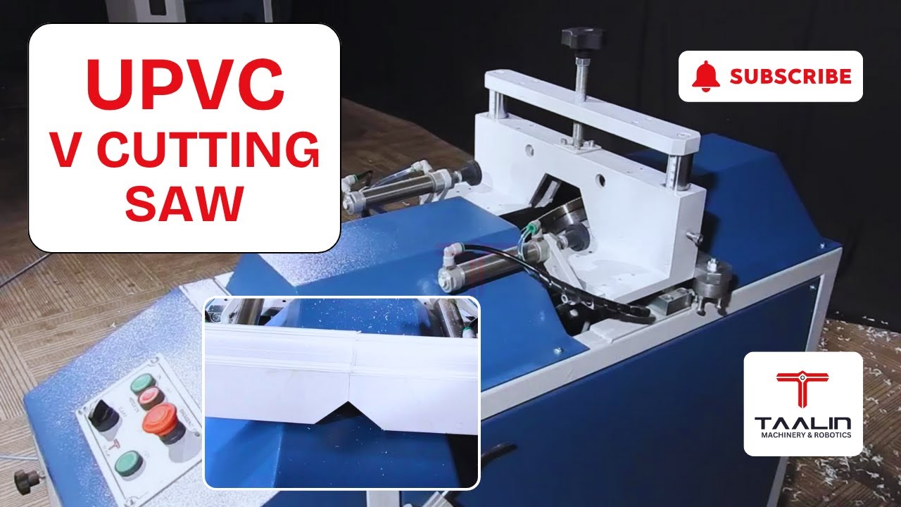 Automatic V cutting machine for upvc windows and doors | Upvc V Cut Saw | upvc v cutting machine