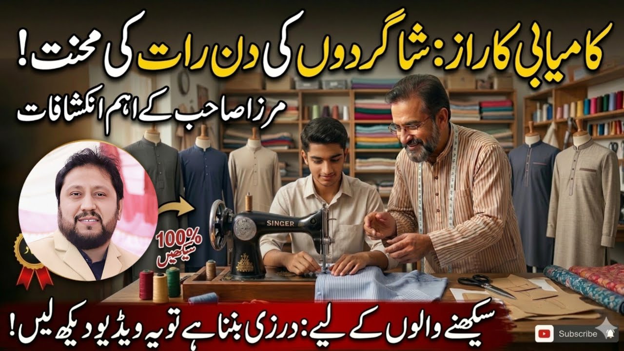 درزی کی دکان پر شاگردوں کی محنت | مرزا صاحب نے سب کچھ بتا دیا