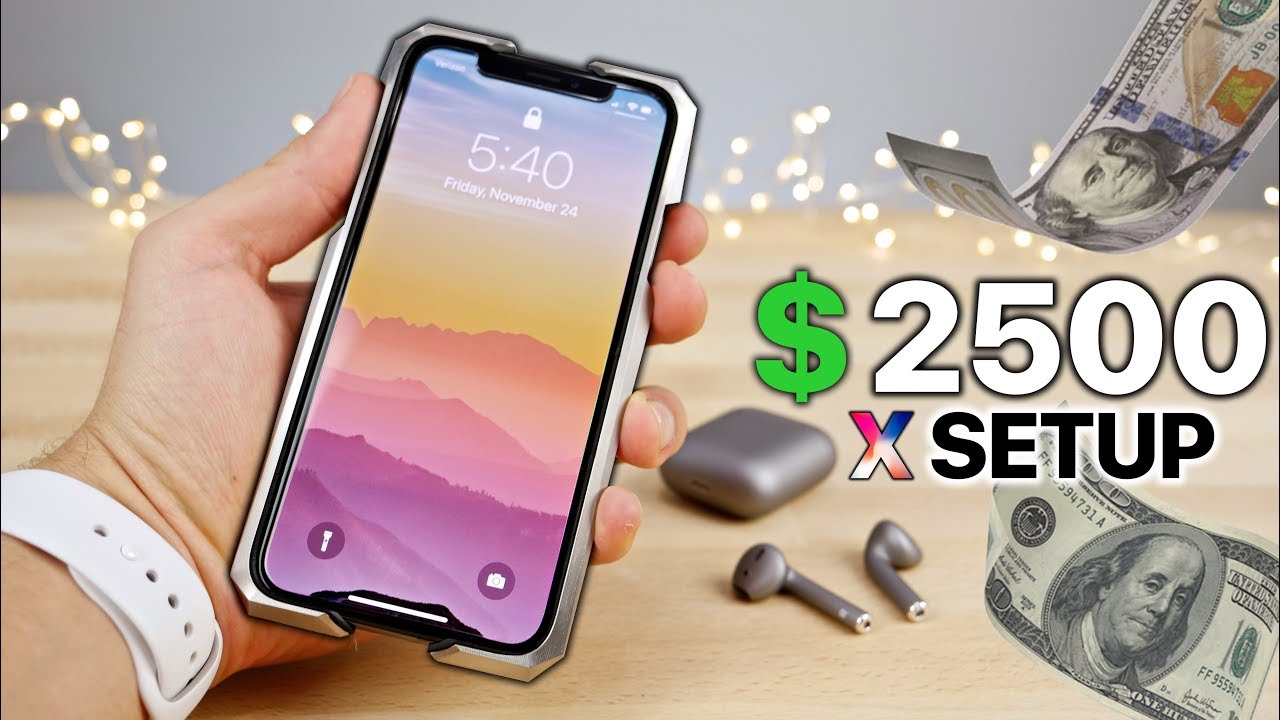 My $2500 iPhone X Setup! + NEW iPhone X Giveaway