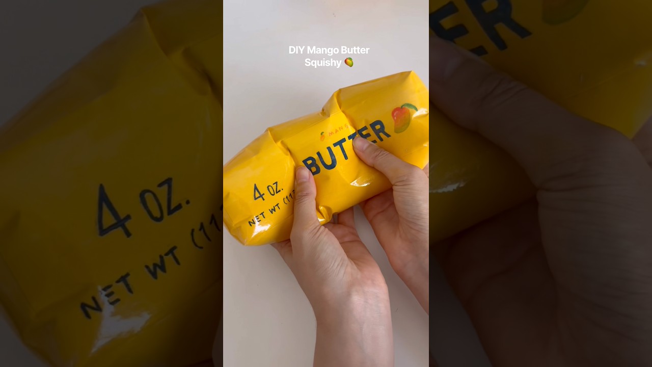 DIY Mango Butter Squishy 🥭 #craft #squishy #diycrafts #diy #diyideas