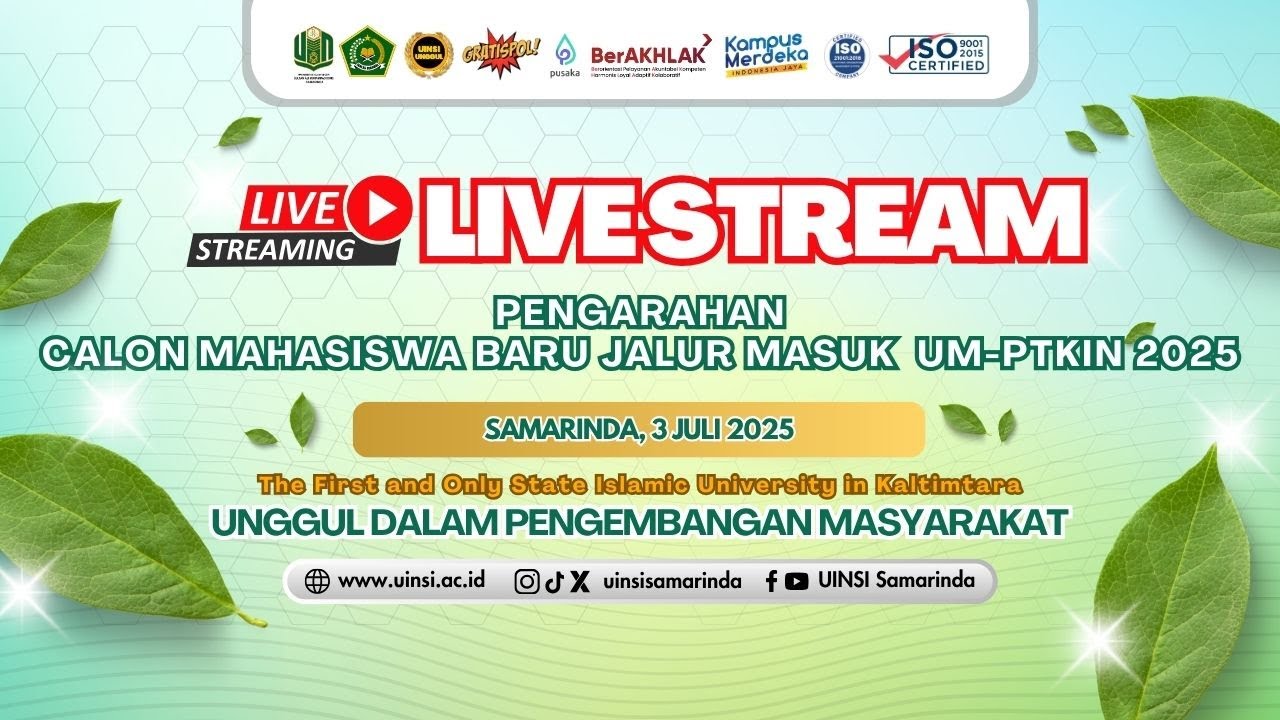 Pengarahan Calon Mahasiswa Baru Jalur Masuk UM-PTKIN 2025