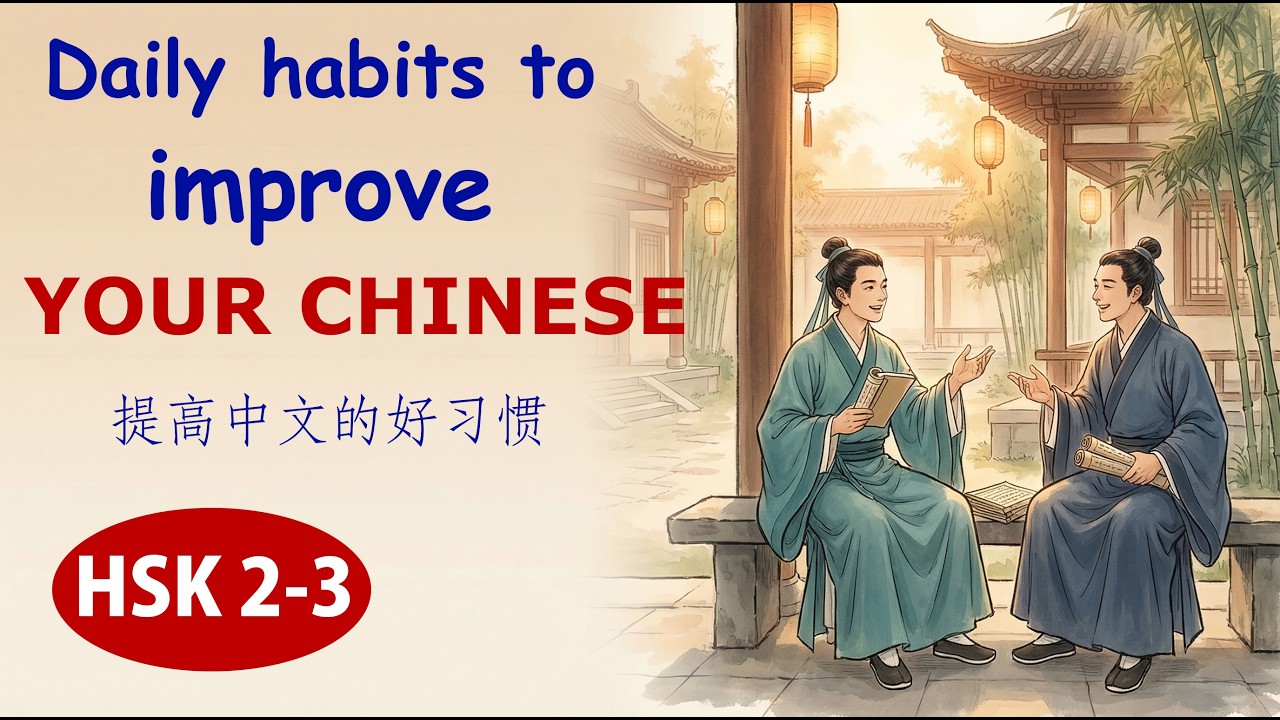 HSK 2-3 | Chinese podcast | Habits to improve your Chinese