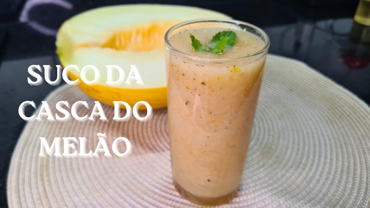 Como fazer suco da casca do mel&atilde;o