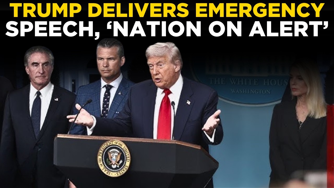 TRUMP LIVE: Trump Delivers Emergency Speech, America On High Alert Today | US NEWS LIVE