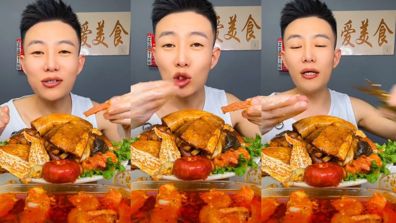Spicy ASMR Mukbang: Extreme Chinese Street Food Seafood Feast & Mala Braised Pork Eating Show