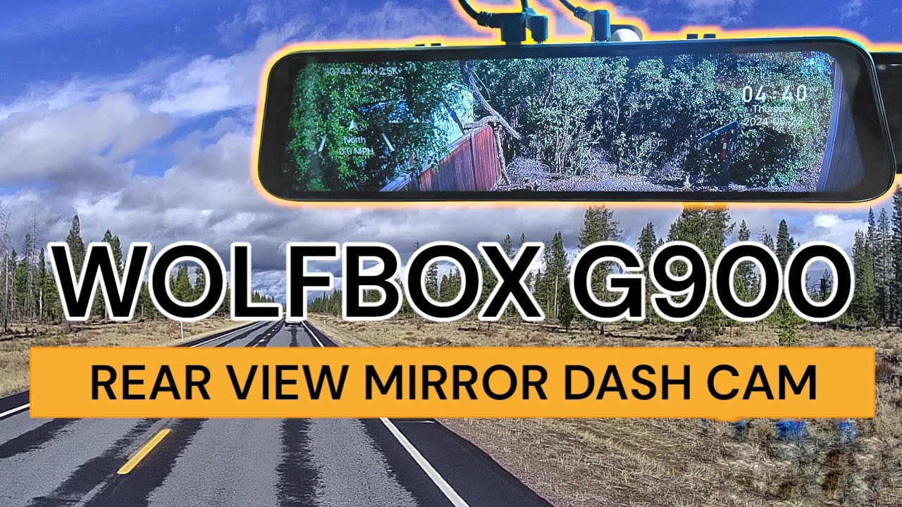 WOLFBOX G900 4K+2.5K Touch Screen Dash Cam Smart Mirror