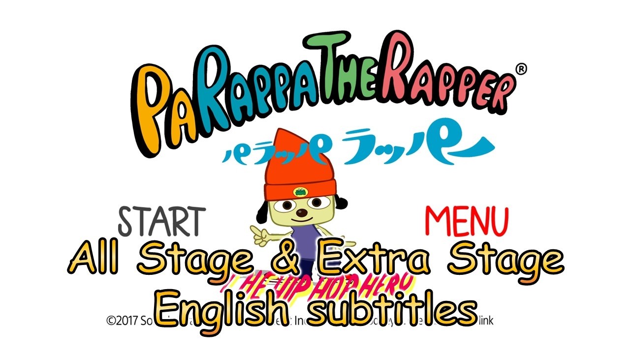 PARAPPA THE RAPPER all stage & extra stage English subtitles【パラッパラッパー全ステージ＆おまけ、英語字幕】