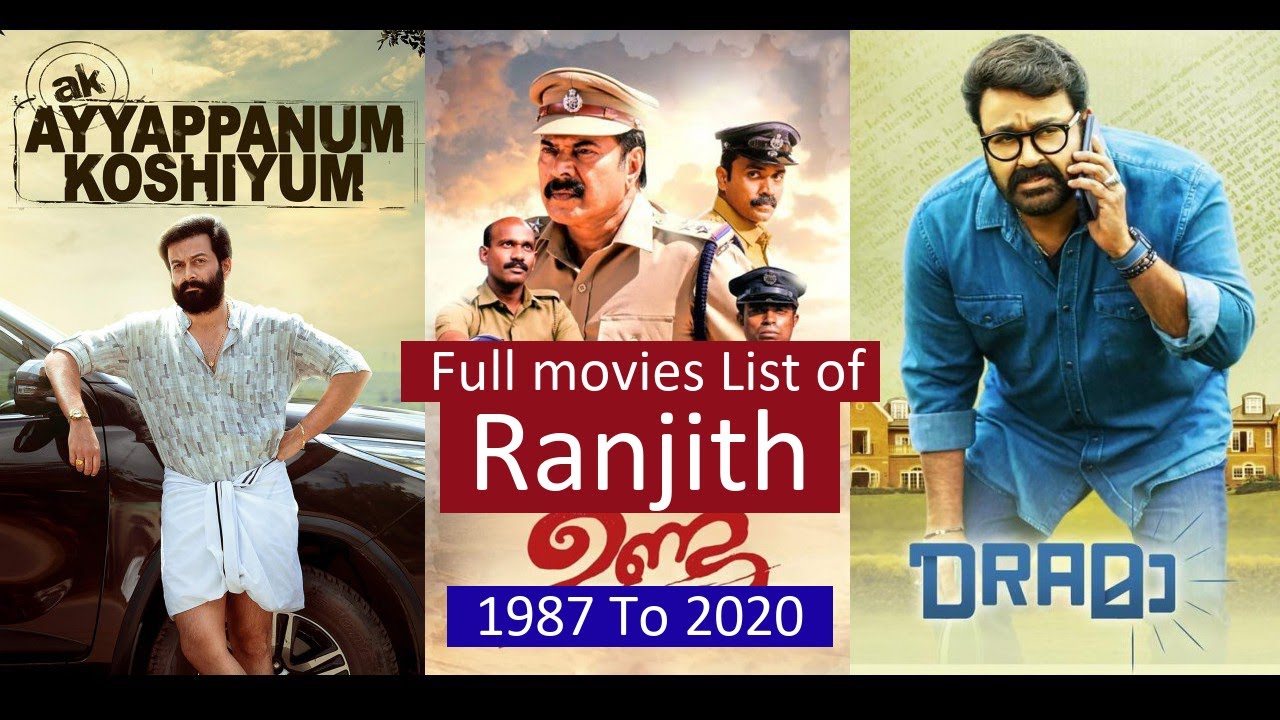 Ranjith Full Movies List | All Movies of Ranjith