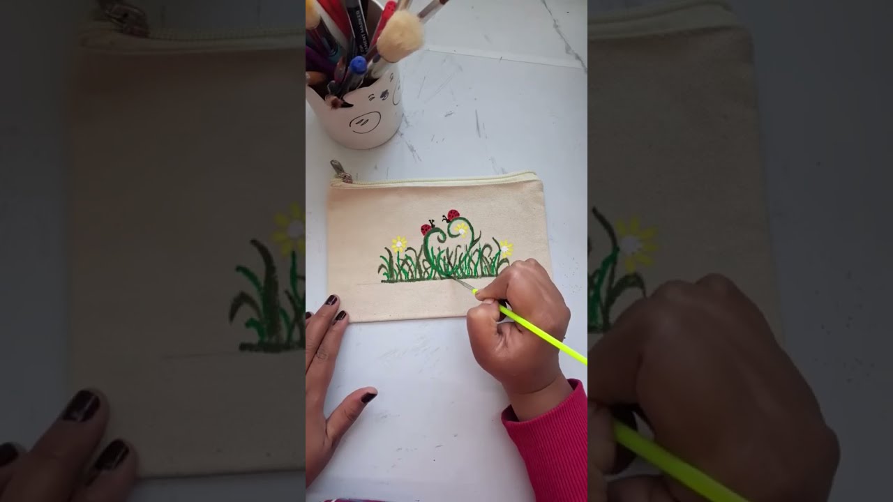 how to draw pouch painting step by step|| sketching , easy drawing for beginner