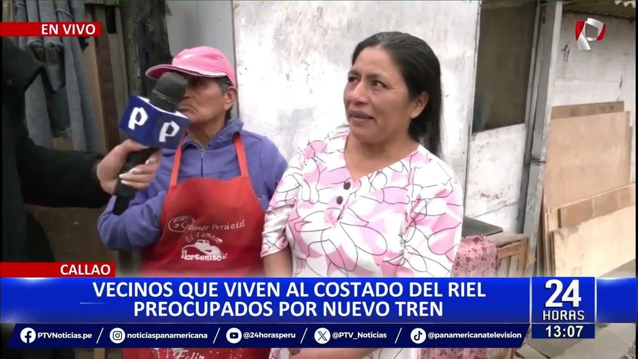Callao: Vecinos que viven al costado de riel preocupados por paso del nuevo tren Lima-Chosica