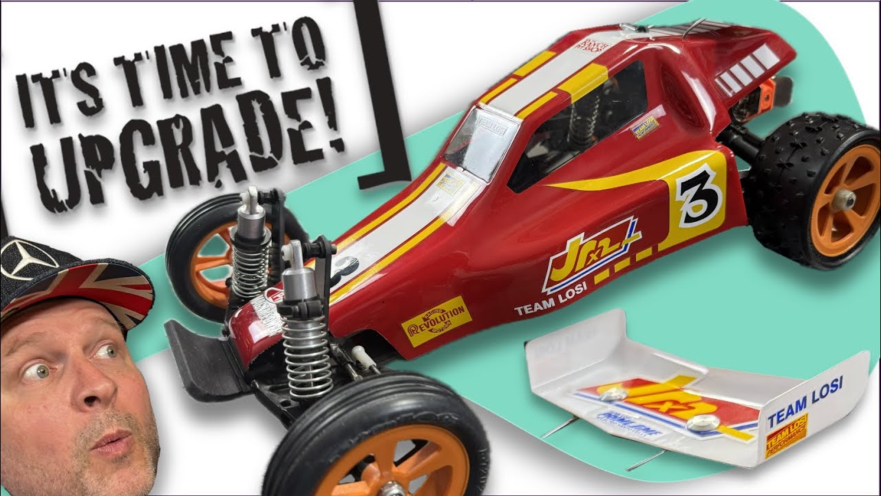 Редкая винтажная модель JRX2 RC в масштабе 1/10 с заменой шасси и другими преимуществами