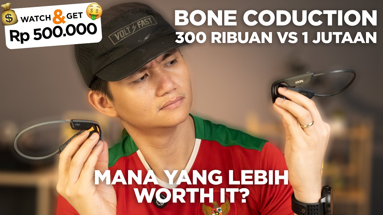 BONE CONDUCTION HEADPHONE 300RIBU? LOKAL VS RP1 JUTAAN INTERNASIONAL(LOOPS X07 VS SHOKZ OPEN MOVE)