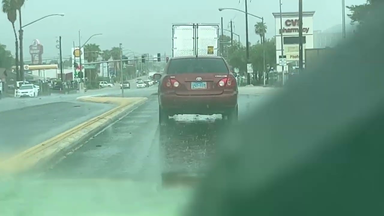 Flash Flood LV 9/2/23 Part 2 - I Survived A Flash Flood in Las Vegas on Tropicana 