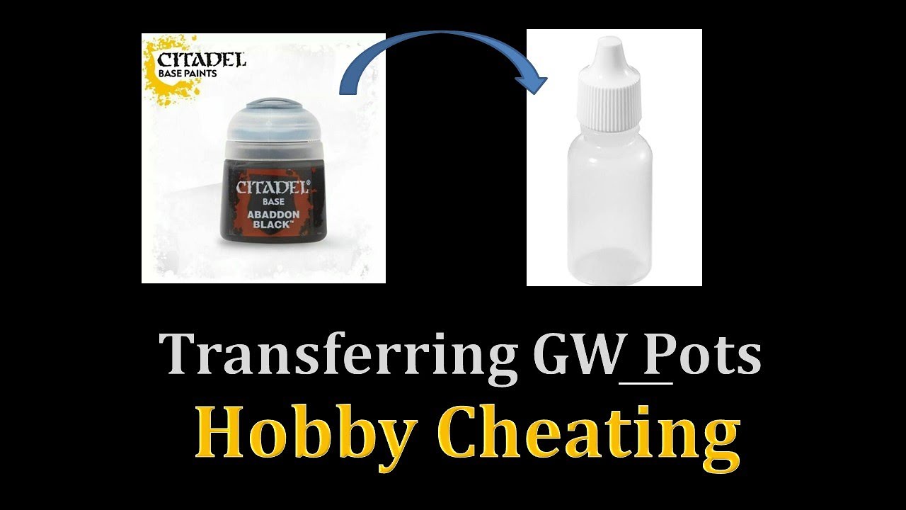 Hobby Cheating 264 - Transferring GW to Dropper Bottles