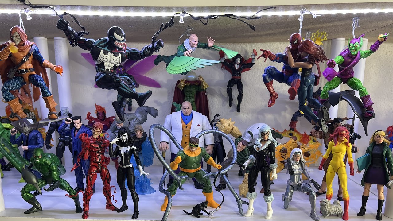 MARVEL LEGENDS SPIDER-MAN/SPIDER-VERSE COLLECTION DISPLAY 2022 UPDATED WALKTHROUGH