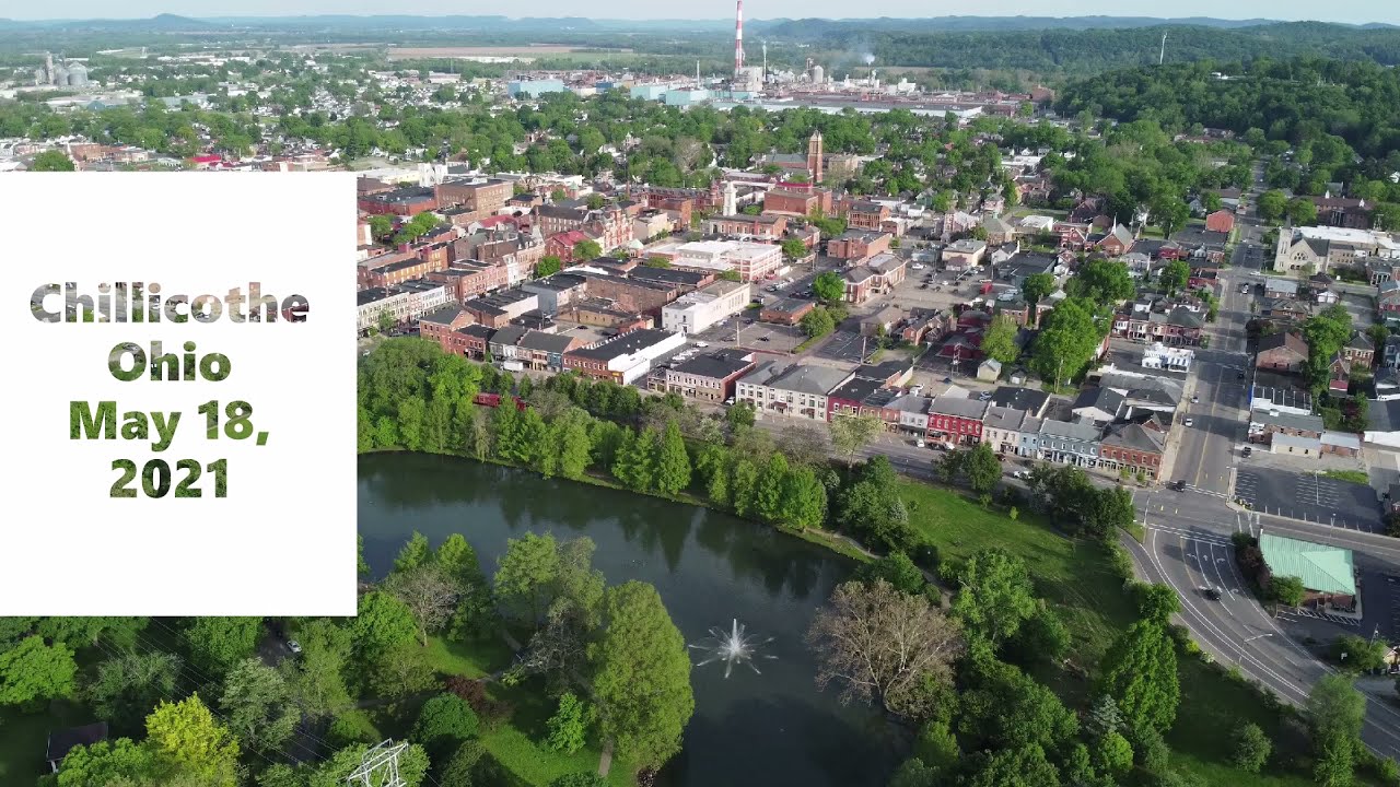 Chillicothe Ohio featuring Yoctangee Park flyover May 18, 2021