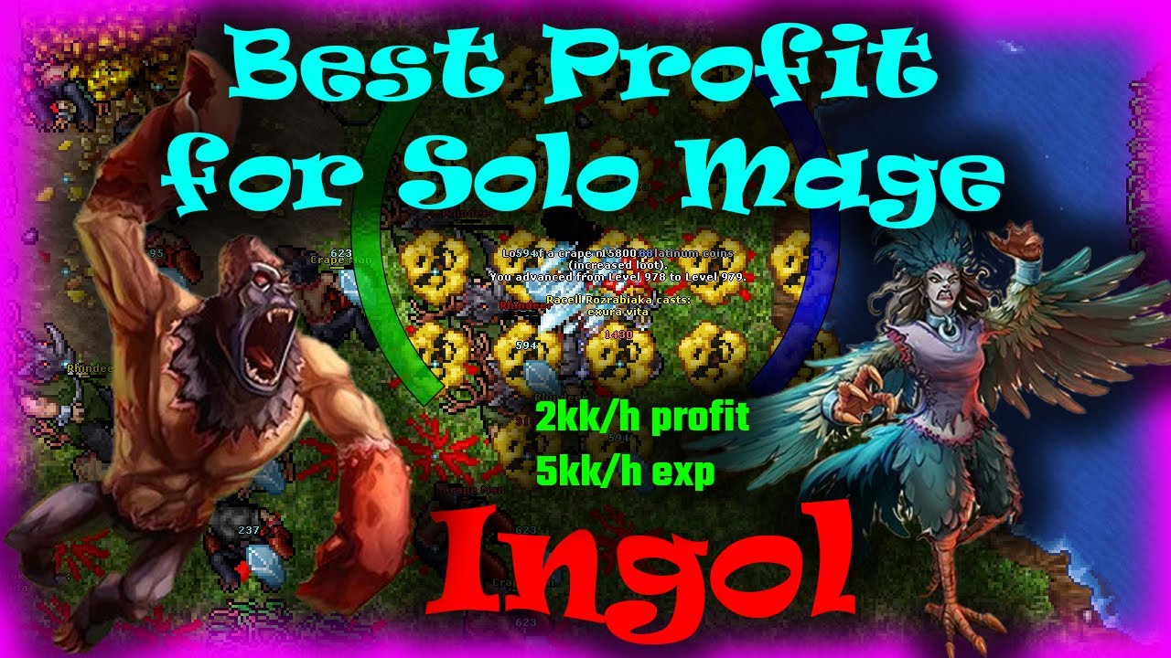 Best Profit for Solo Mage Ever !  Ingol Surface  - Tibia 2023