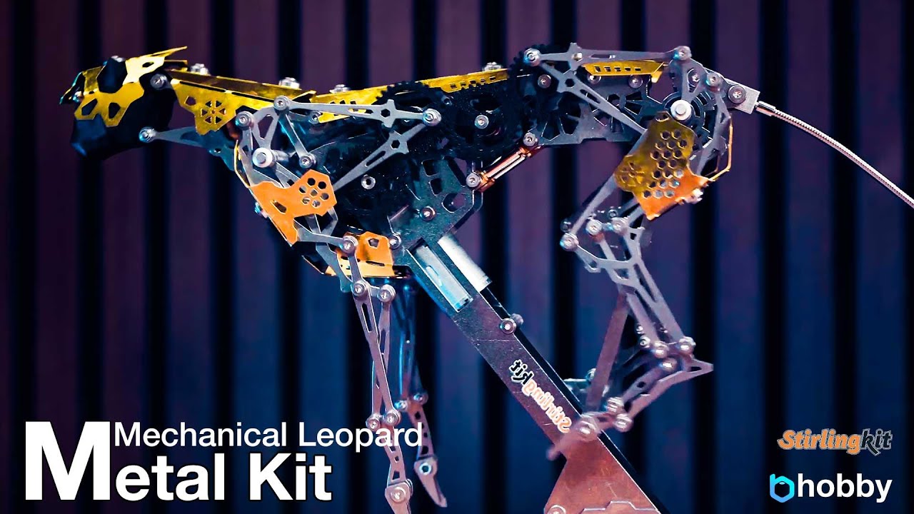 Mechanical Leopard Metal Model Kit | Speed Build | Stirlingkit