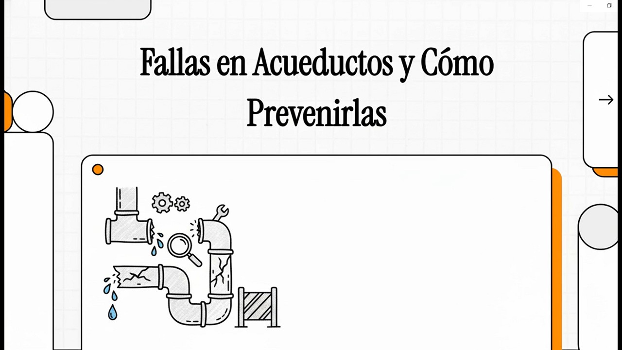 15. Principales fallas en redes de acueducto y cómo prevenirlas.