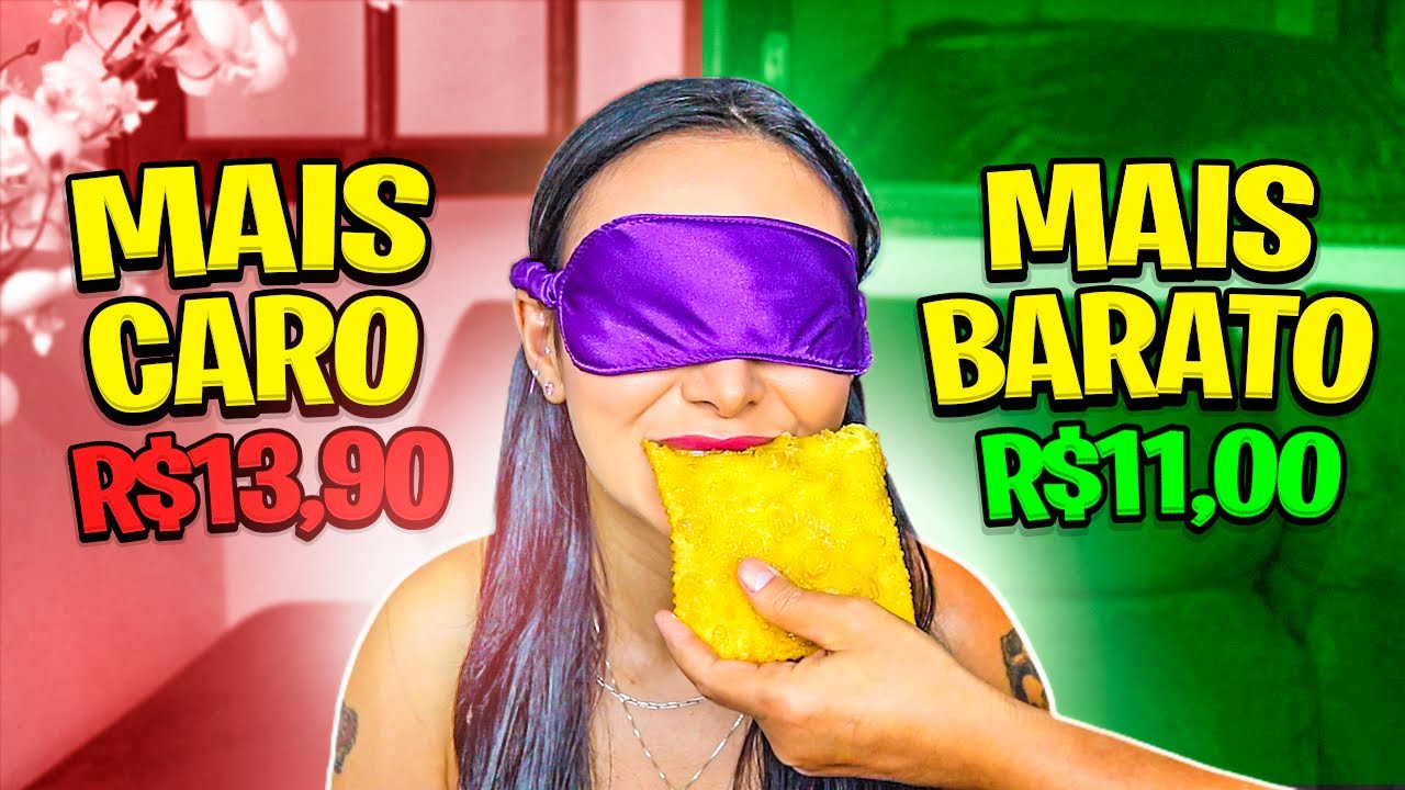 PROVEI O PASTEL MAIS CARO E MAIS BARATO DO APLICATIVO
