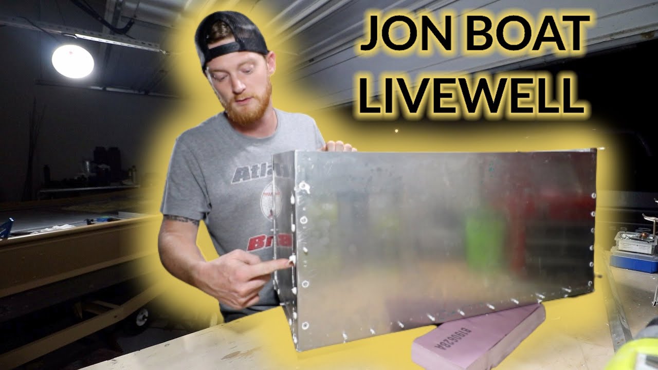 DIY RIVET-TOGETHER LIVEWELL! 16' Jon Boat To Bass Boat Video 10