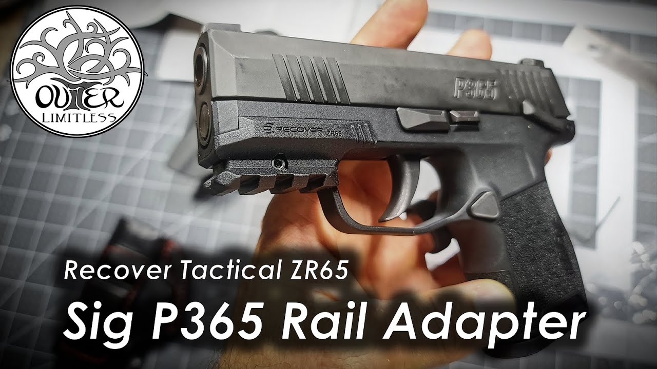 Адаптер для направляющей Recover Tactical ZR65 — улучшите свой Sig P365!!