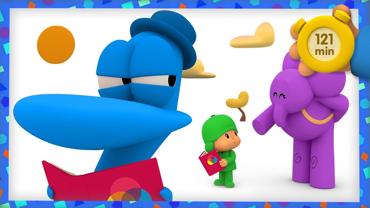 🎨 POCOYO & NINA EPISODIOS COMPLETOS - Aprendiendo los colores 121 min CARICATURAS y DIBUJOS ANIMADOS