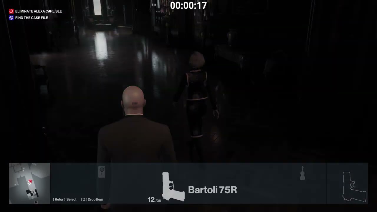 HITMAN WoA - Death In The Family (Dartmoor) in 58s Loud Ballistic SA Speedrun