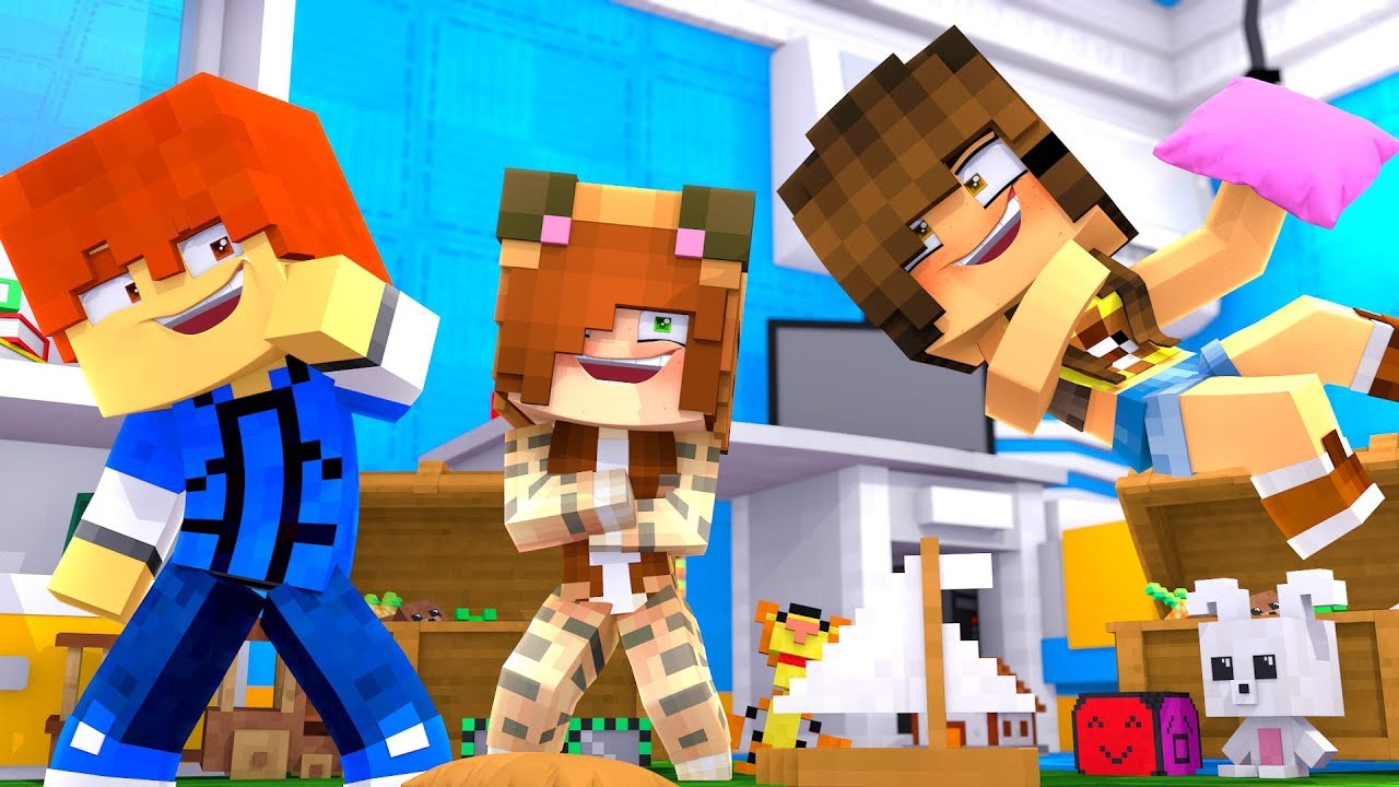 Minecraft Daycare - SLEEPOVER !?