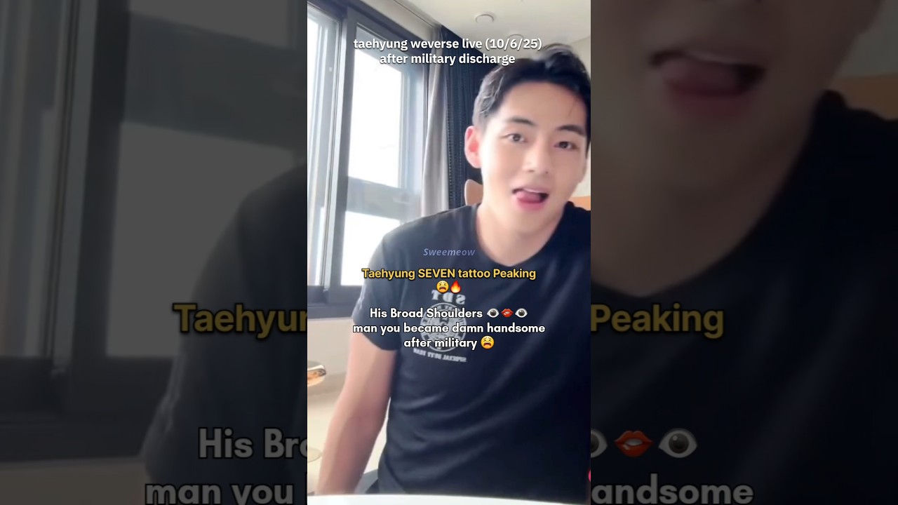 What's With The Flirting MR.TAEHYUNG😫🔥Taehyung weverse live (10/6/25) #taehyung