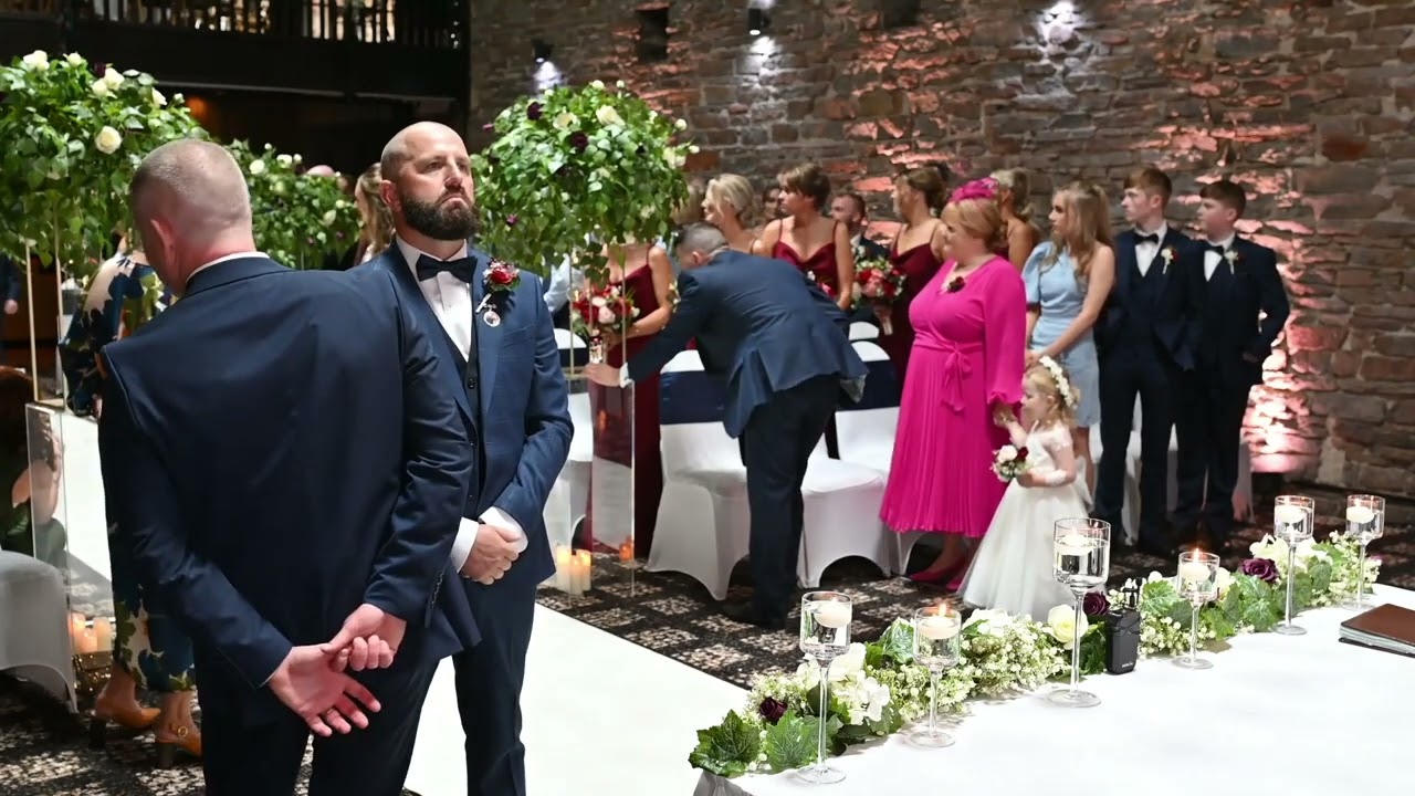 A beautiful wedding ceremony at Lancashire Manor for the New Mr and Mrs Joynson-Burkert