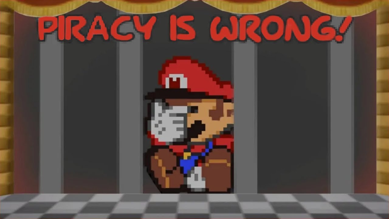 Paper Mario - Anti-Piracy Screen