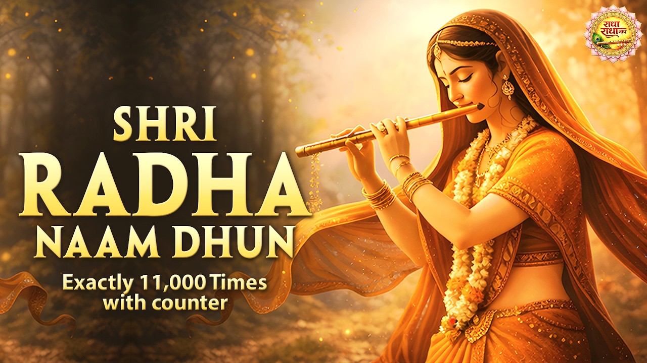 अखंड श्री राधा नाम जप 11000 Baar Shri Radha Naam Jaap 11000 Times Radha Naam Dhun | Peace Tunes