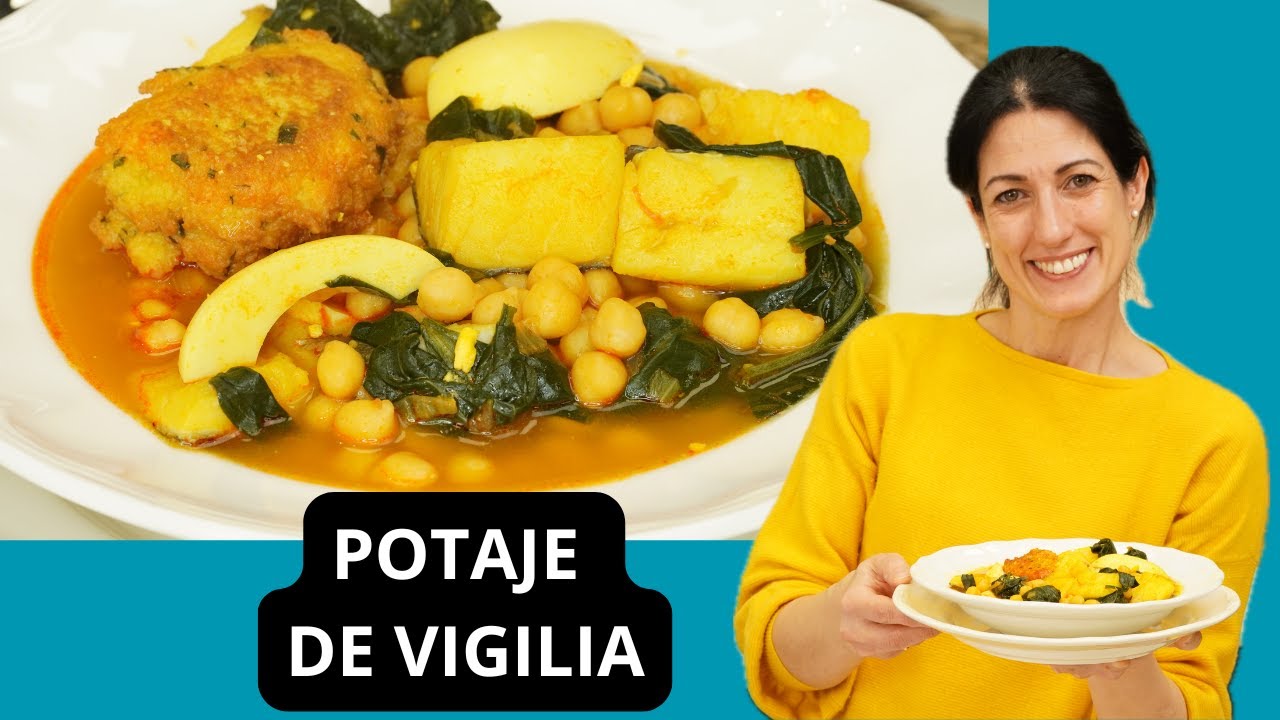 Potaje de Vigilia Tradicional:  Receta Fácil y Deliciosa con Bacalao y Panecillos Caseros