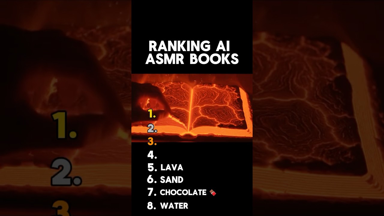 Ranking Ai ASMR Books #asmr #voiceover #relaxing #satisfying #trending