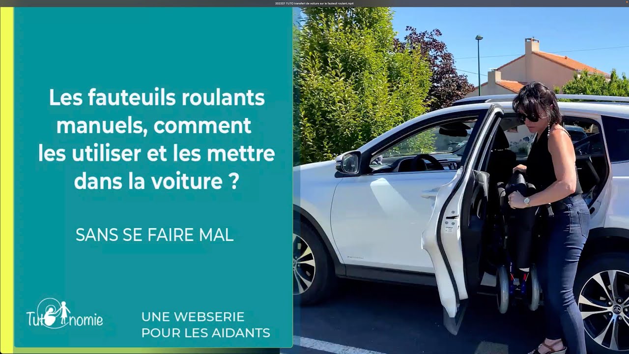 Les fauteuils roulants manuels, comment les utiliser et les mettre dans la voiture ?