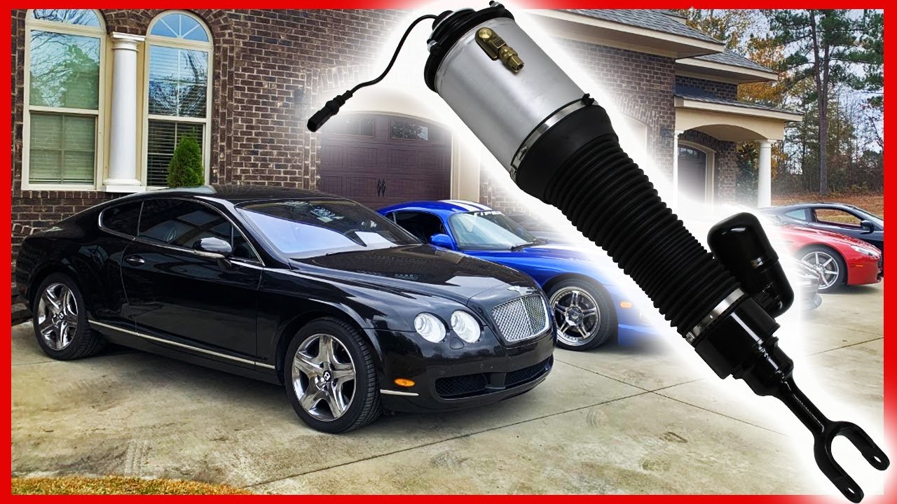 Самостоятельная установка пневмоподвески на переднюю стойку Bentley Continental GT