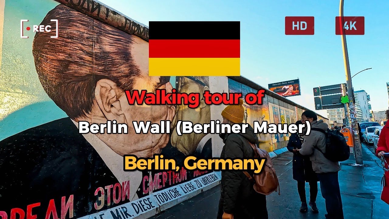 Berlin, Germany 🇩🇪 | Walking tour of Berlin Wall | 4k 60fps