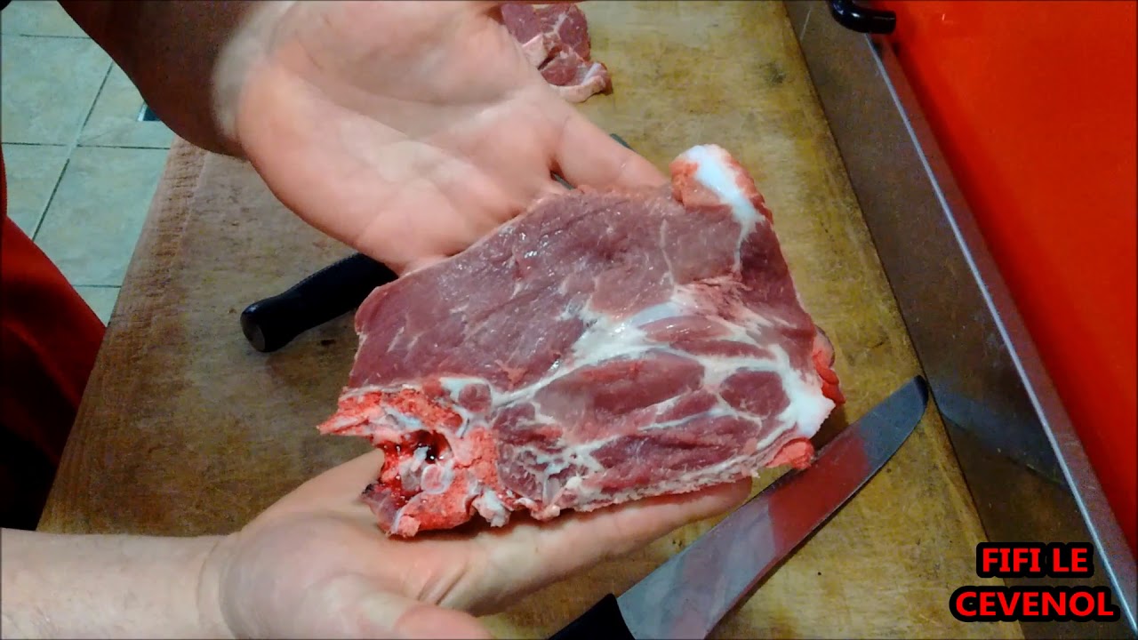 Recette Boucherie Charcuterie - Découper des échines de Porc