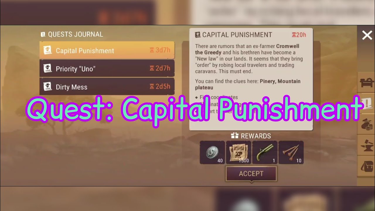 Westland Survival | Quest: Capital Punishment Gameplay