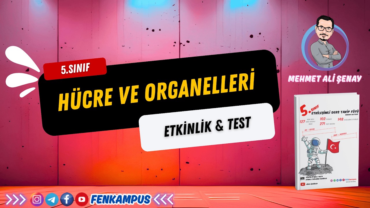 5.3.1. Hücre ve Organelleri Etkinlik & Test Sayfası
