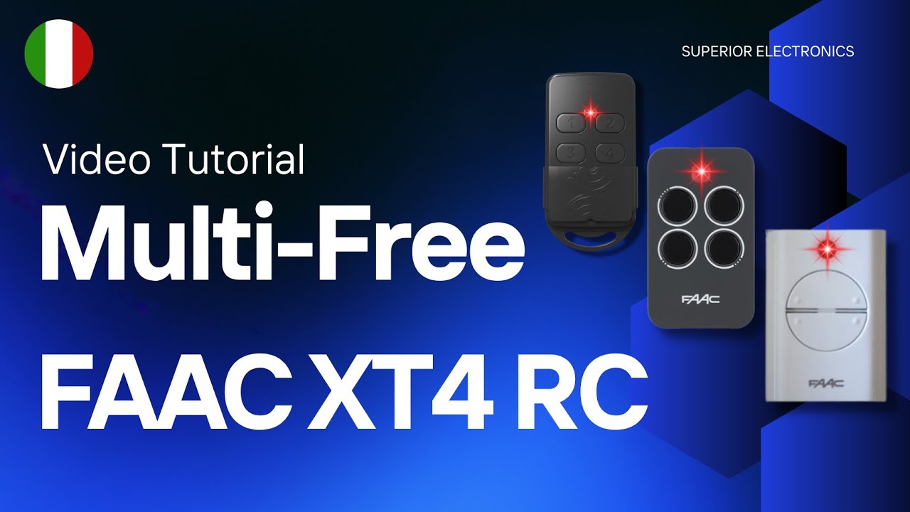 Come Duplicare un Radiocomando FAAC XT4 433 RC con Multi-Free – Guida Passo Passo - (ITA)