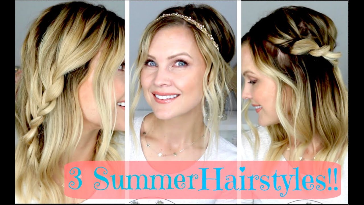 3 Summer Hairstyles!!