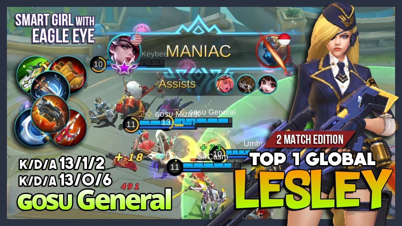 General Rosa Fast Item Fast Kill Fast End! ɢᴏsᴜ General Top 1 Global Lesley ~ Mobile Legends