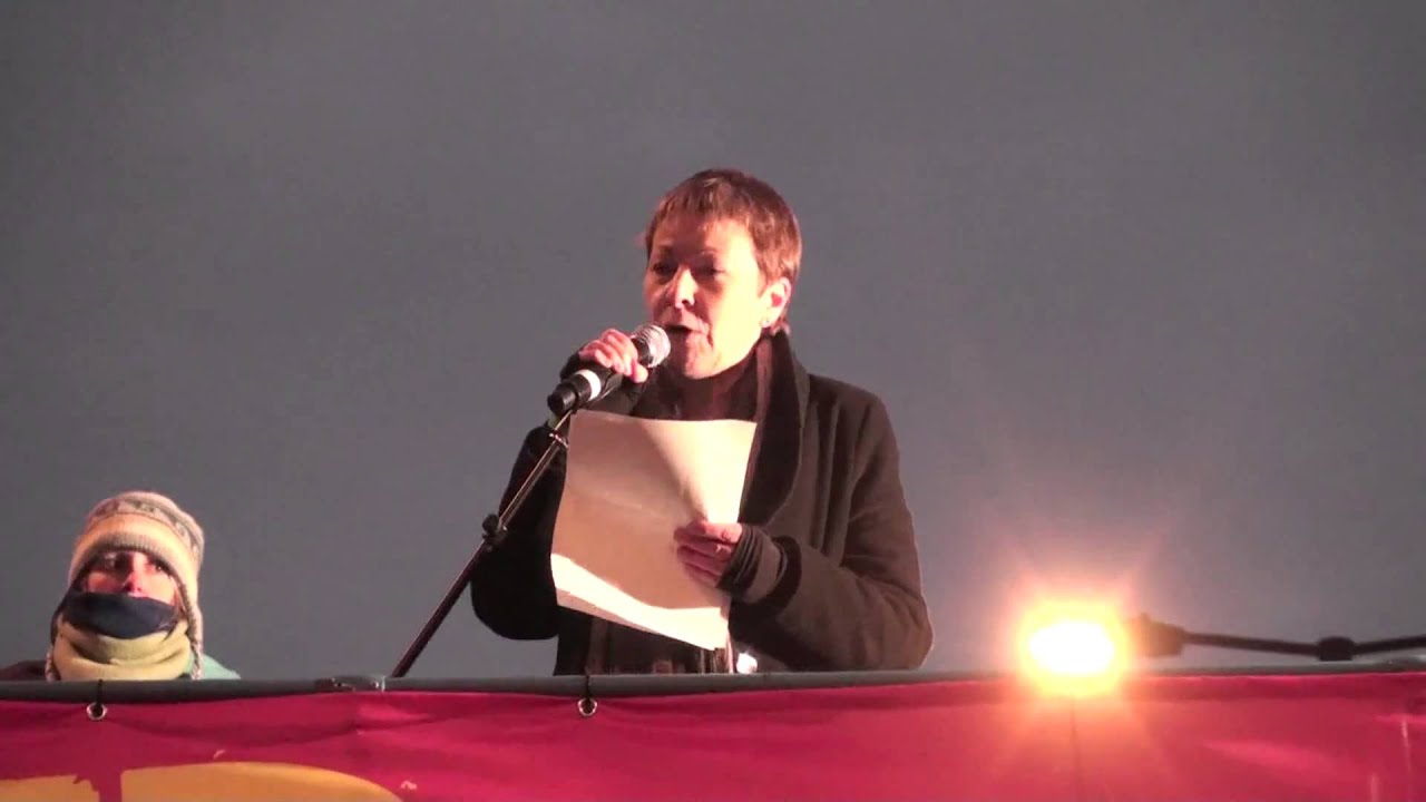 Caroline Lucas @ Student Loans Protest