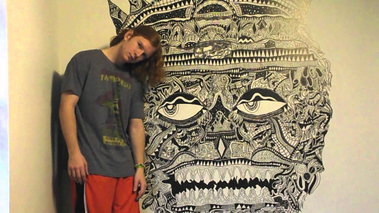 Outer Space Aztec King Mural