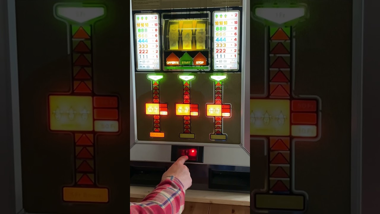 Triomint der schweizer Geldspieler der 70er Jahre Spielautomat nachfolger vom Tivoli