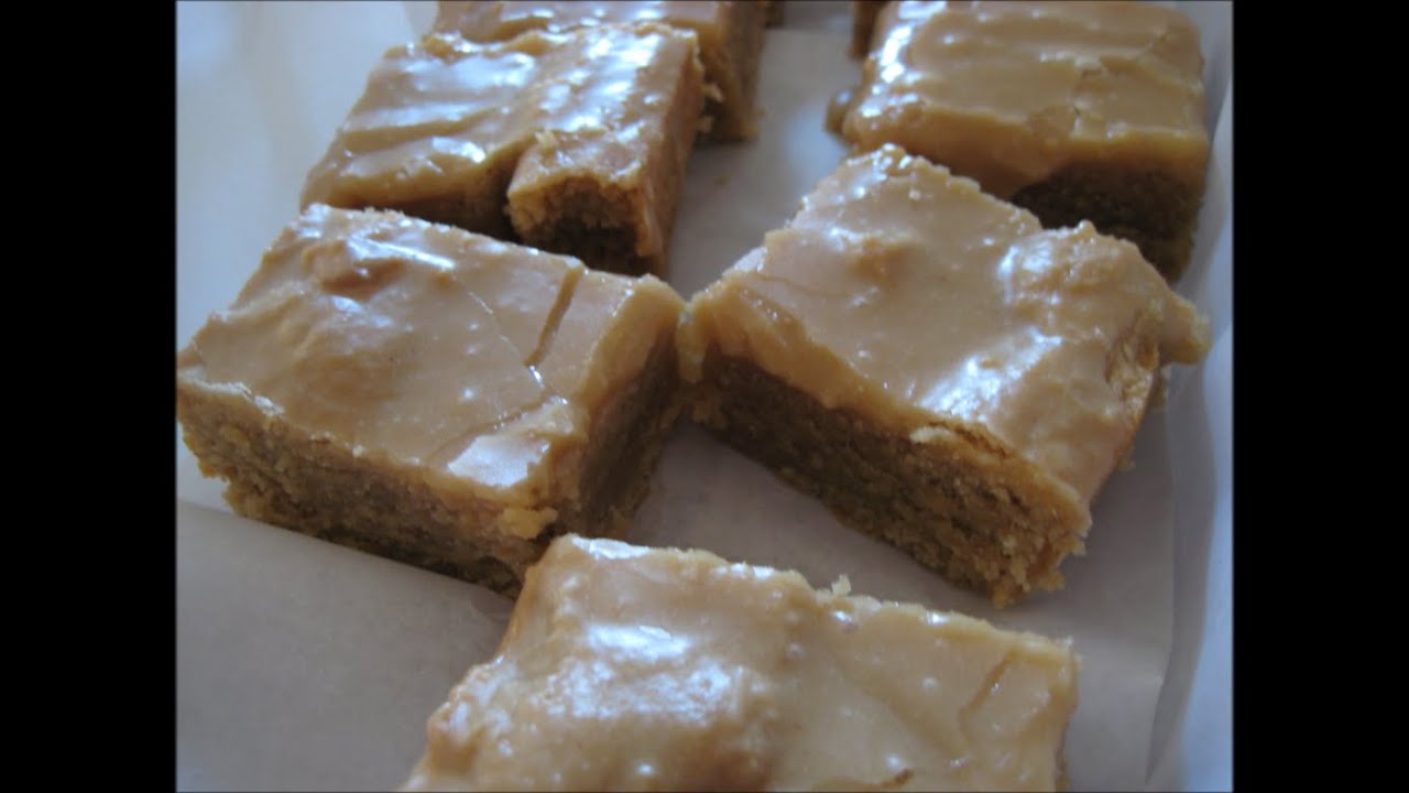 School cafeteria peanut butter bars recipe